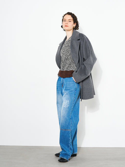 DOUBLE FACE PEA COAT /Y253-71090